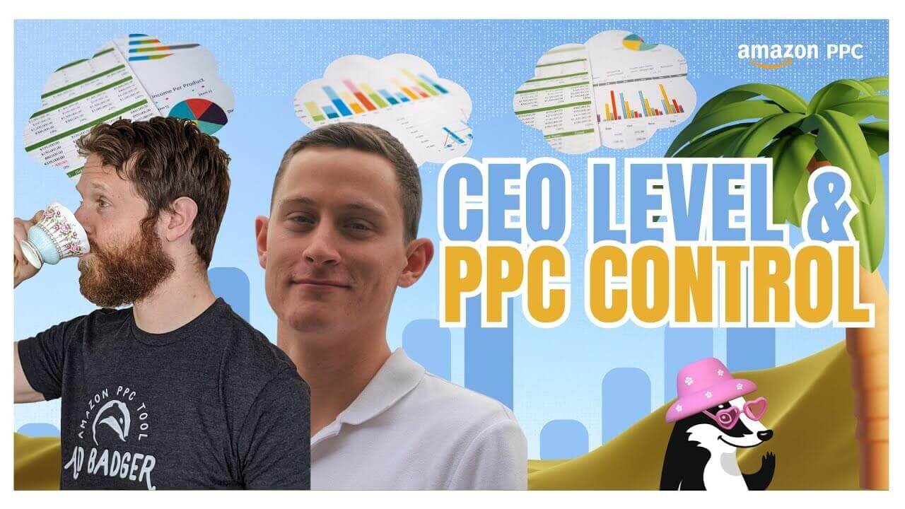 Michael Faachin and Brent Zahradnik with graphs and charts in background - CEO Level & PPC Control Amazon PPC